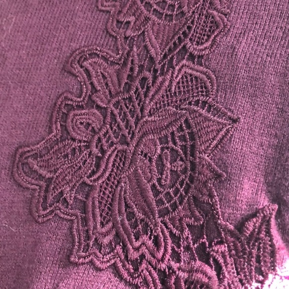 LC Lauren Conrad Sweater Embroidery Tunic Medium - Picture 5 of 8